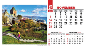 Scenes of Canada 2027 Promotional Desk Calendar