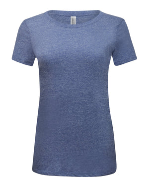 Threadfast Ladies' Triblend Short-Sleeve T-Shirt - Navy Triblend