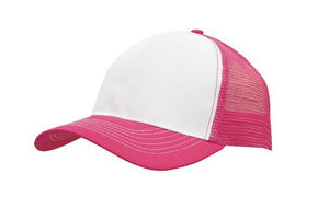 6 Panel Mesh Back Cap Breathable P-Twill - Custom Embroidered - HP3819 -
