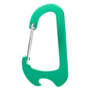 Chaz Carabiner Bottle Opener - Green