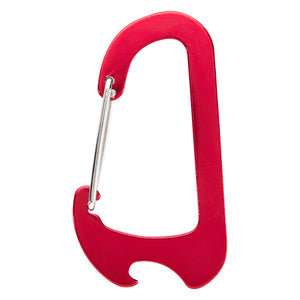 Chaz Carabiner Bottle Opener - Red