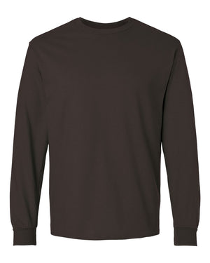 Gildan Adult Ultra Cotton® Long-Sleeve T-Shirt - Dark Chocolate