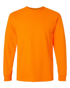 Gildan Adult Ultra Cotton® Long-Sleeve T-Shirt - Safety Orange