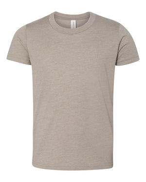 BELLA + CANVAS Youth CVC Jersey T-Shirt - Heather Stone