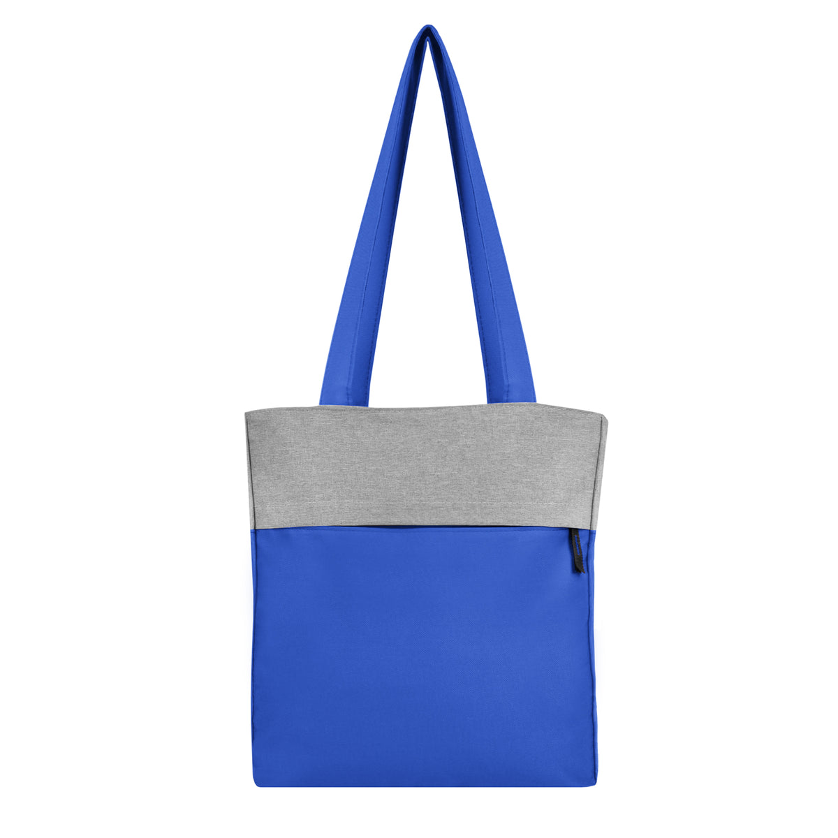 Laurel Laptop Tote Bag - Royal Blue With Gray