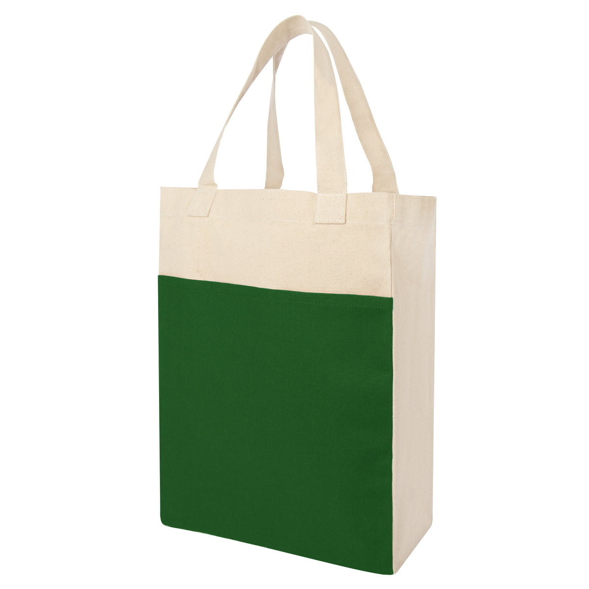 Co-Op Canvas Shopper Tote Bag - Green/Natural