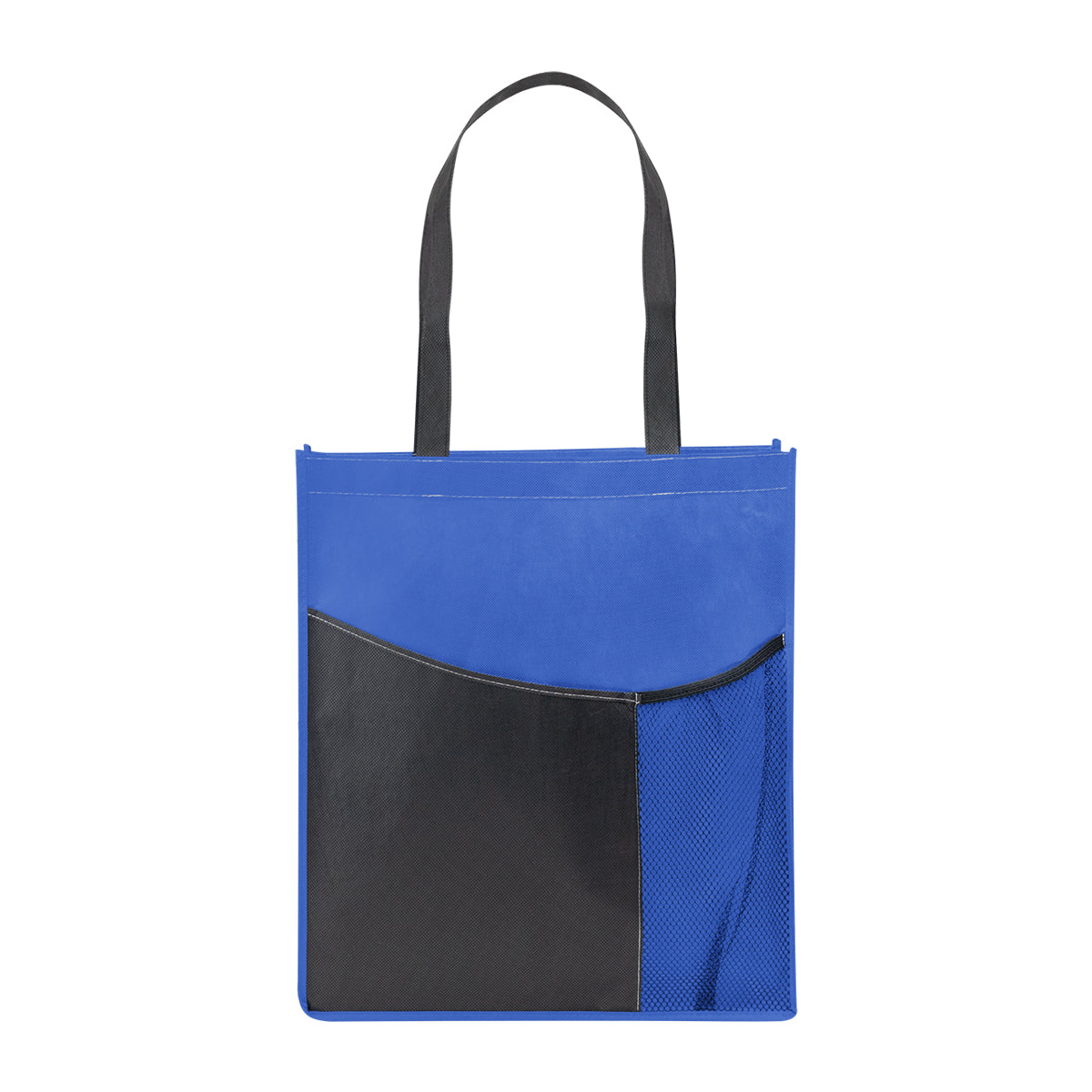 Pisces rPET Non-Woven Tote Bag - Royal Blue With Black
