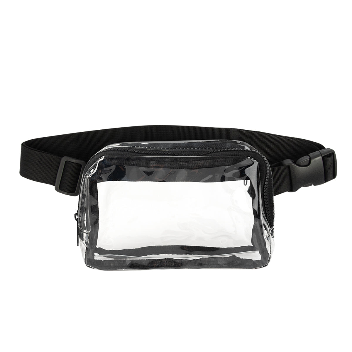 RPET Anywhere Clear Belt Bag - Clear With Black