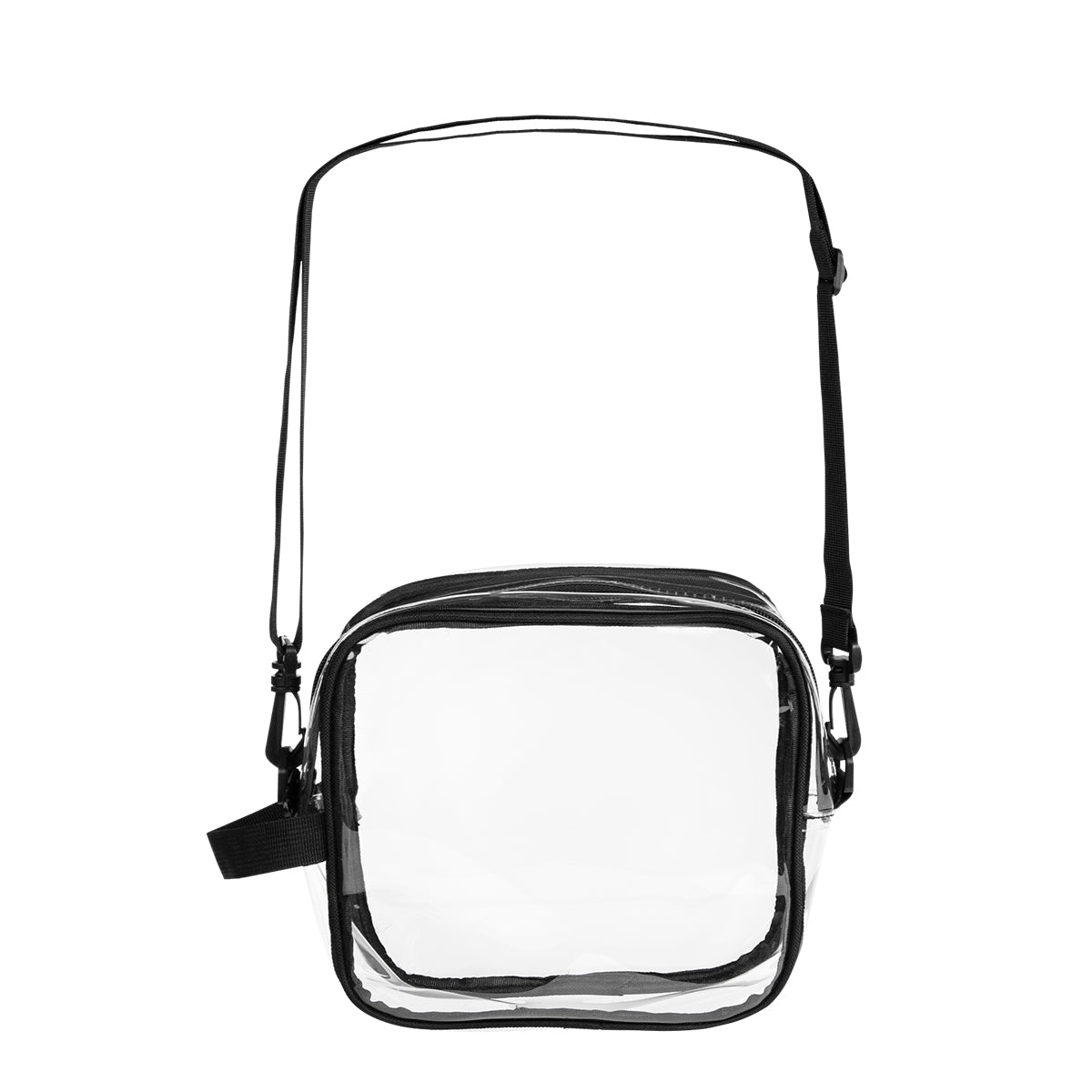 CLEAR CROSSBODY BAG - Clear With Black