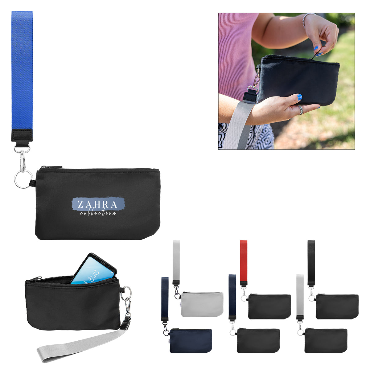 Anywhere rPET Wristlet Pouch