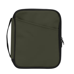 Hudson rPET Leatherette Tech Organizer - Olive