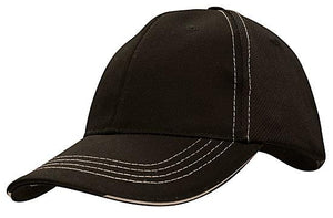 6 Panel Cool Mesh Trucker Cap with Sandwich - Custom Embroidered -
