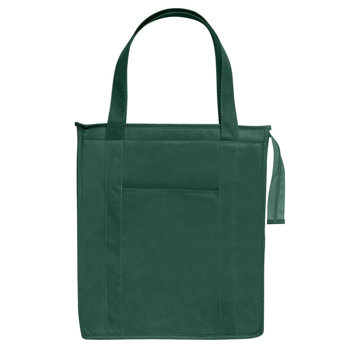 Non-Woven Insulated Shopper Tote Bag - Forest Green