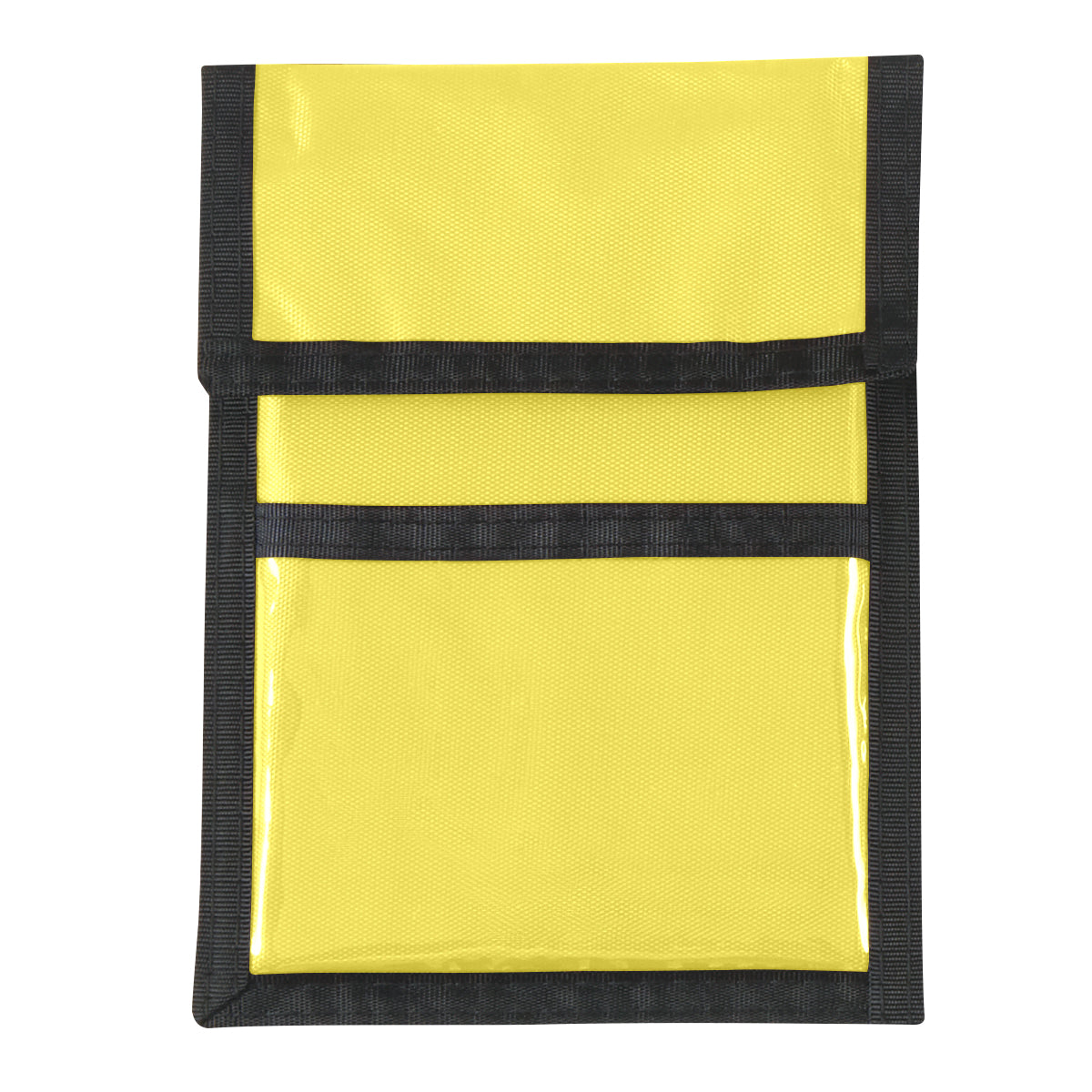 Nylon Neck Wallet Badge Holder - Yellow