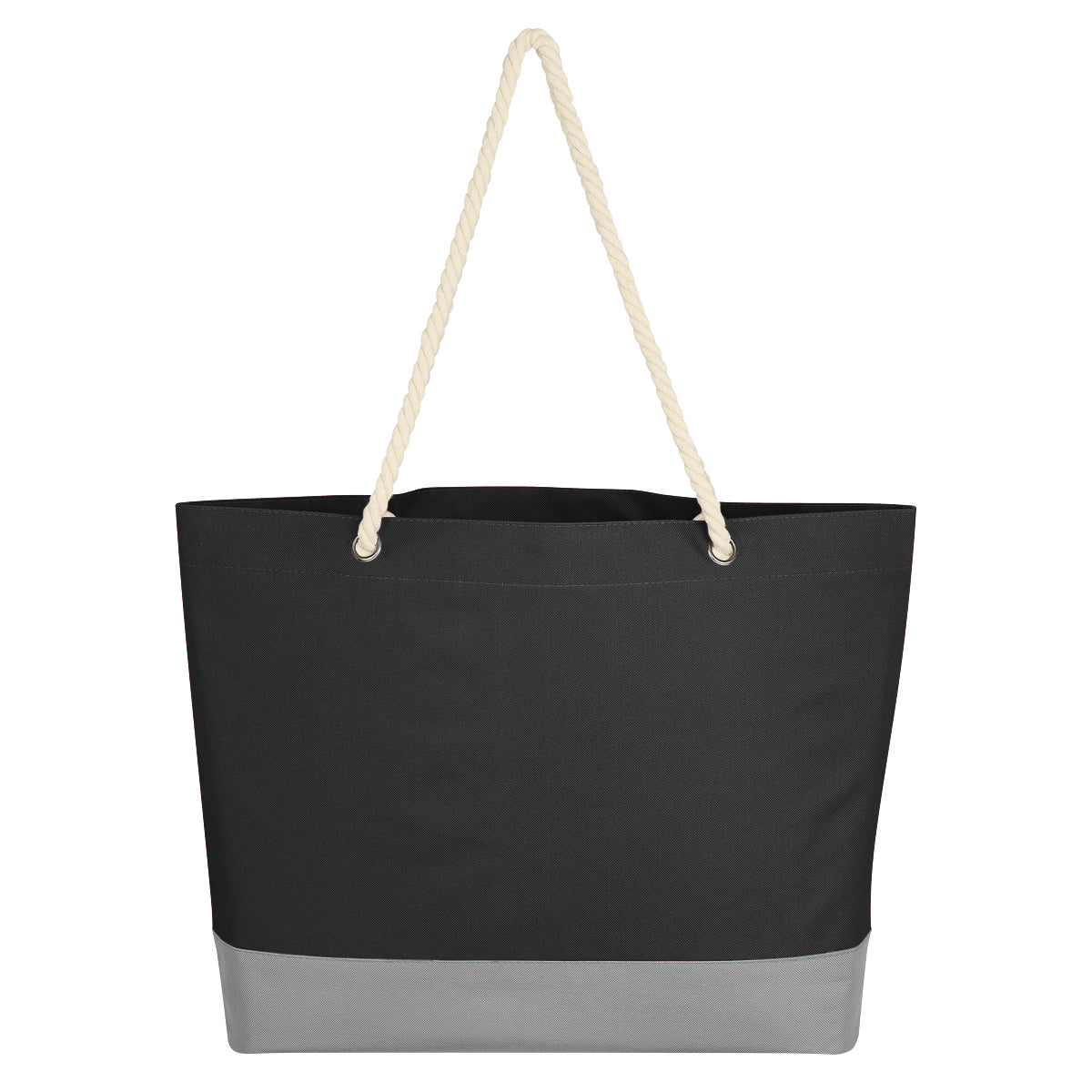 Boca Tote Bag With Rope Handles - Black