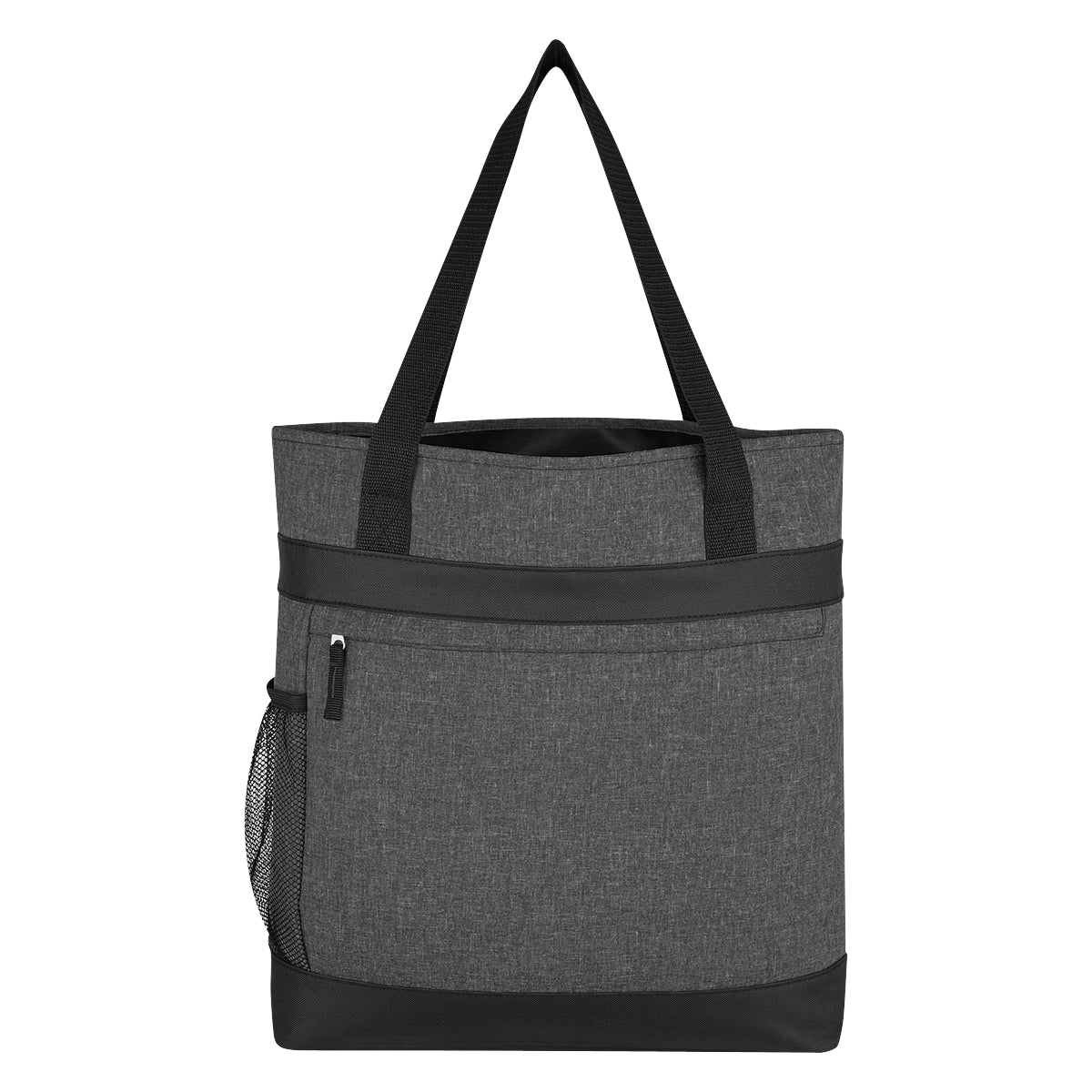 Hidden Zipper Outing Tote Bag - Gray