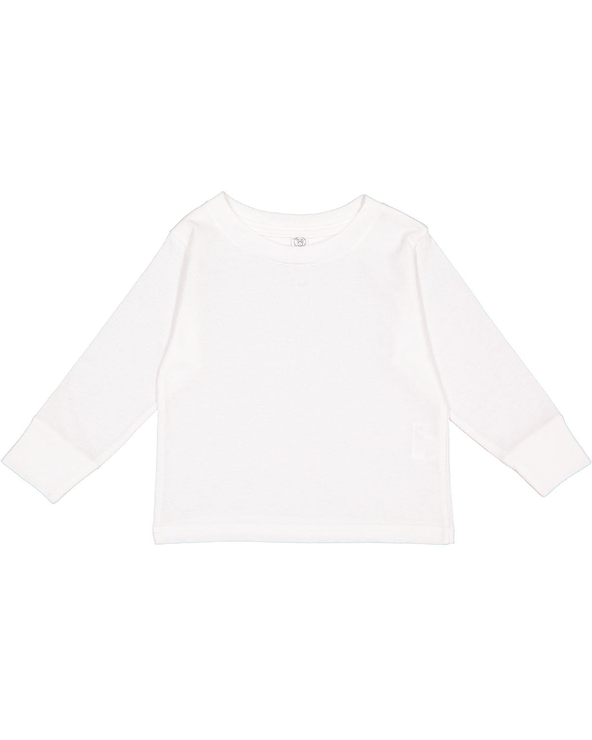 Rabbit Skins Toddler Long-Sleeve T-Shirt - White