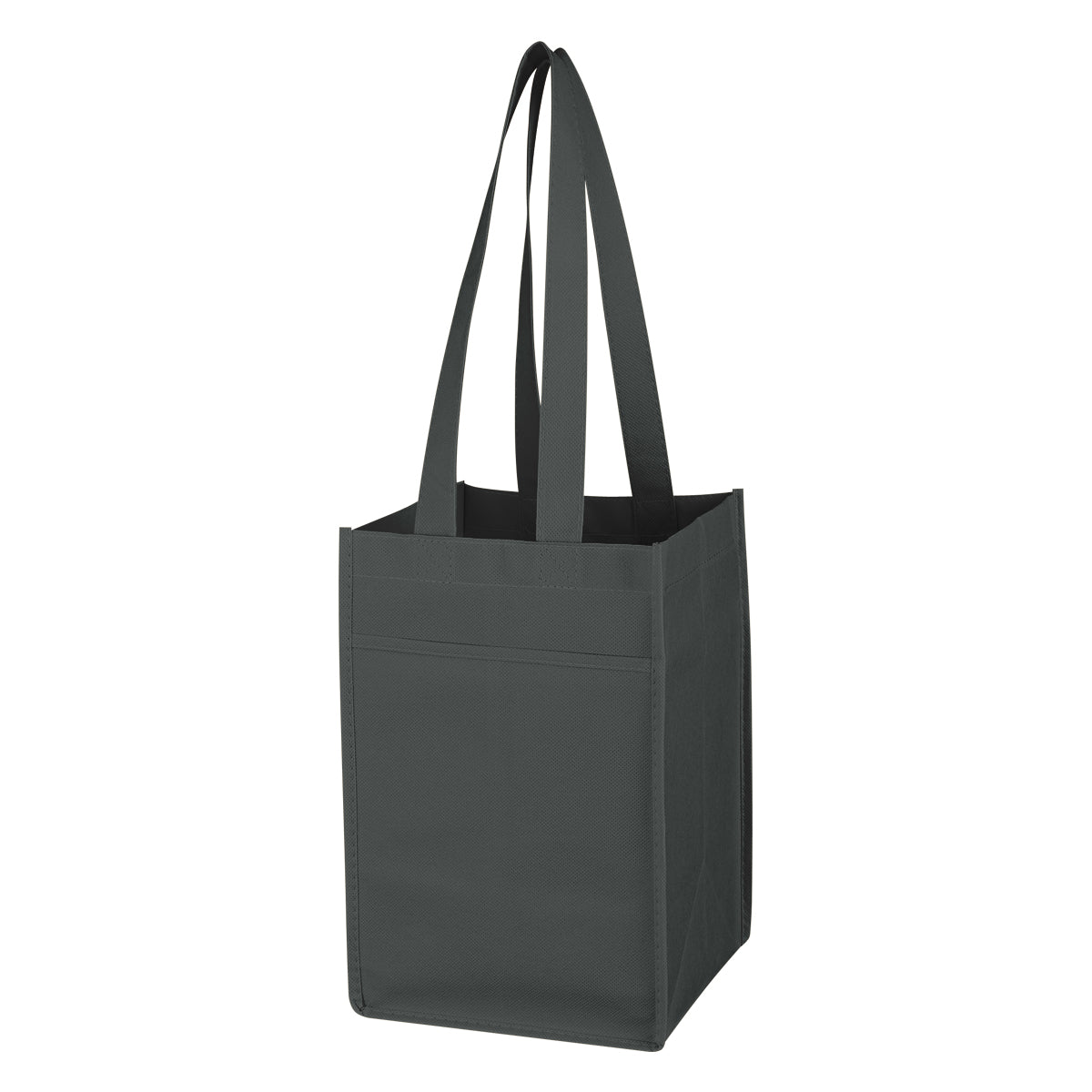 Non-Woven 4 Bottle Wine Tote - Black