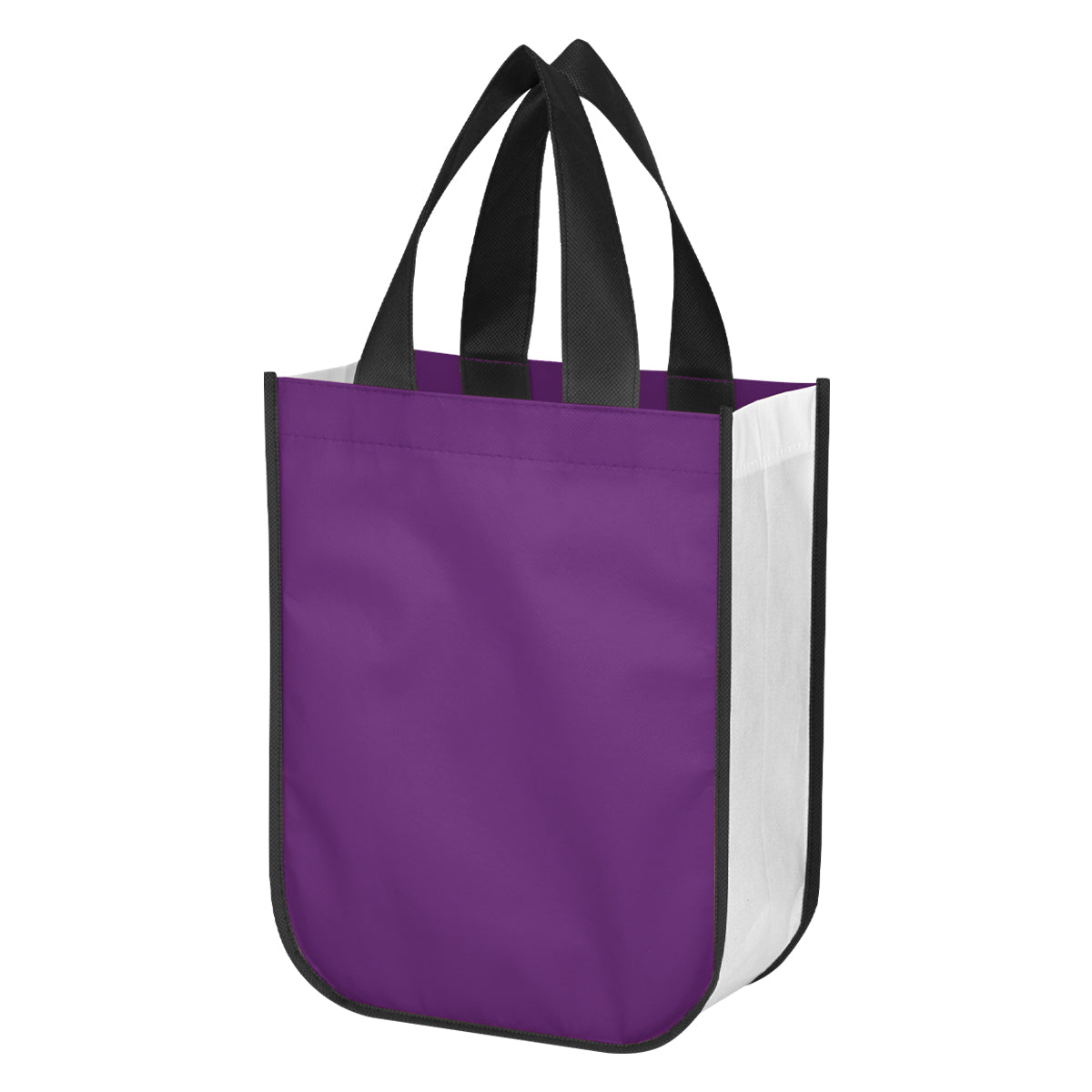 Lola Laminated Non-Woven Shopper Tote Bag - Purple