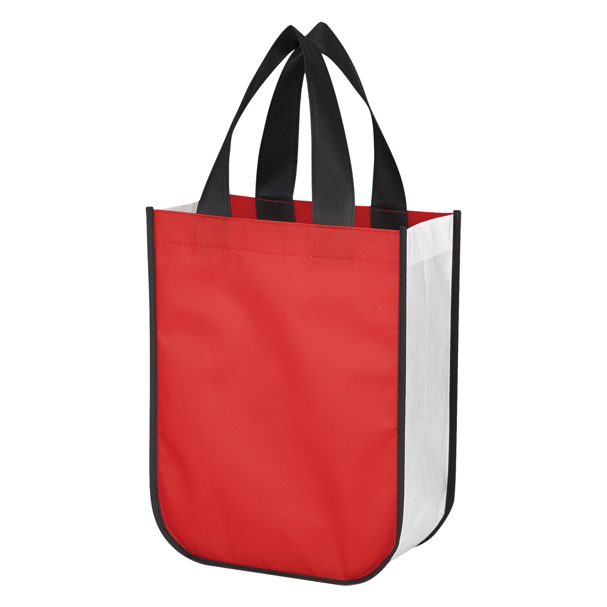 Lola Laminated Non-Woven Shopper Tote Bag - Red