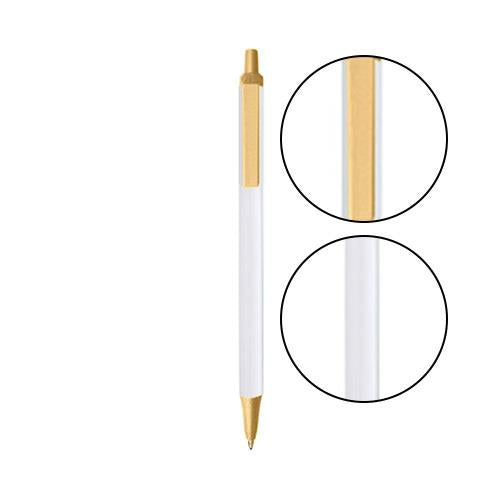 White BIC® Clic Stic® Pen - White With Cream