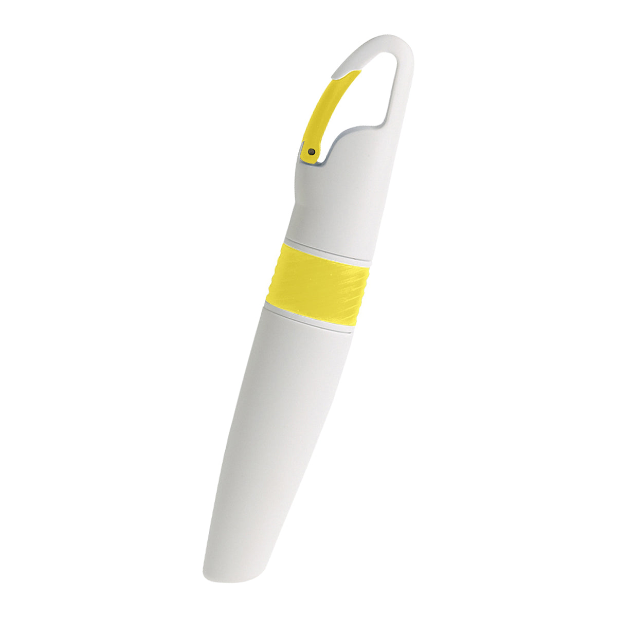 Carabiner Highlighter - White With Yellow