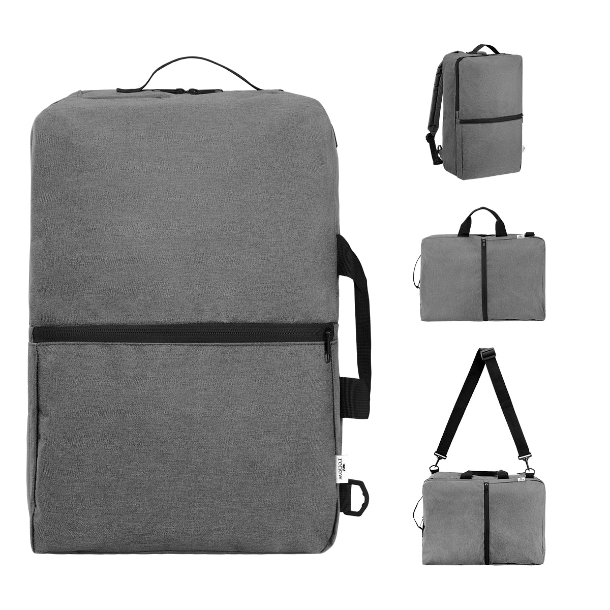 Sophie 3-In-1 Convertible rPET Backpack - Heather Gray