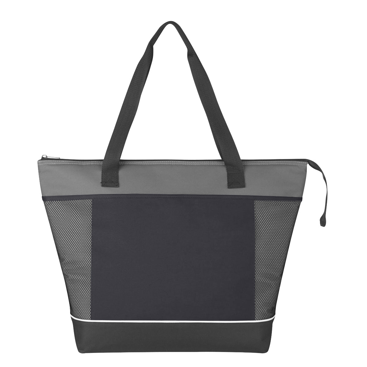Mega Shopping Kooler Tote Bag - Black With Gray