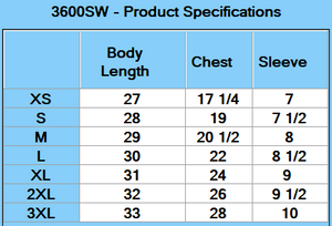 Next Level Unisex Soft Wash T-Shirt - Specs