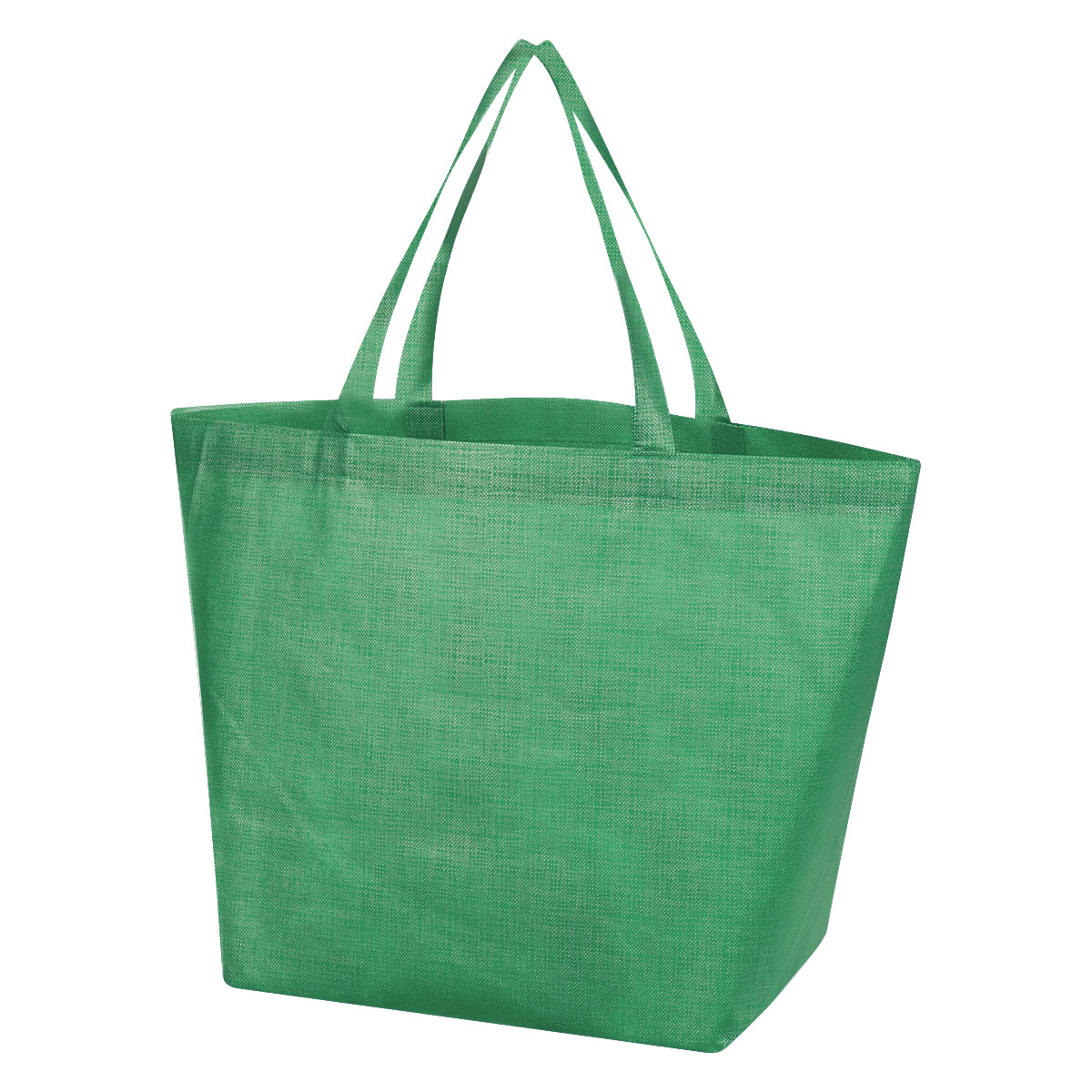Crosshatch Non-Woven Tote Bag - Green