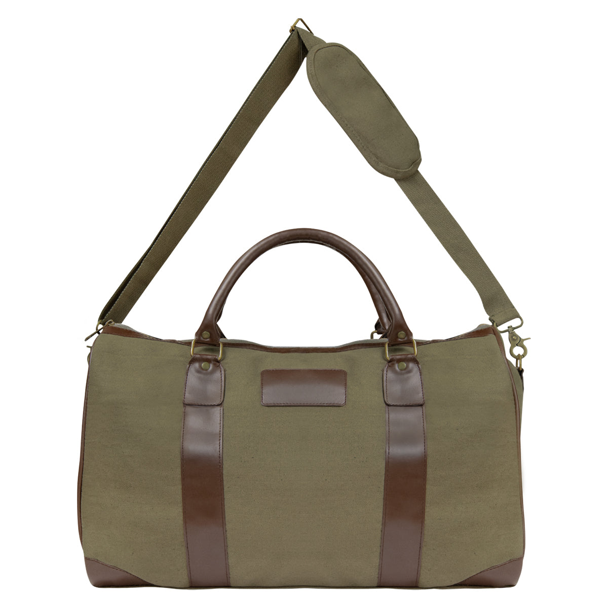 Safari Weekender Duffel Bag - Olive Brown