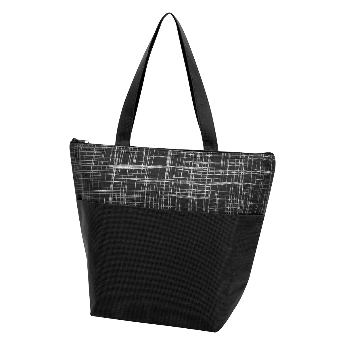 Crosshatch Non-Woven Cooler Bag - Black