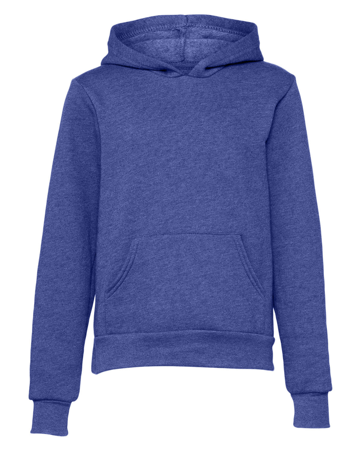 Bella + Canvas Youth Sponge Fleece Pullover Hooded Sweatshirt - Hthr True Royal