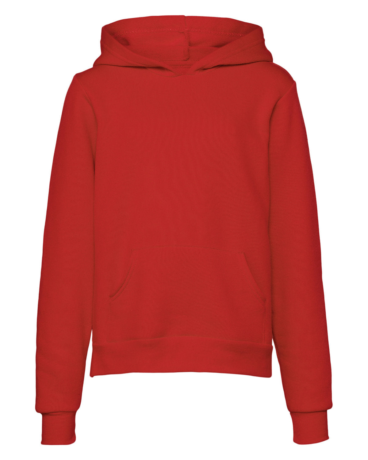 Bella + Canvas Youth Sponge Fleece Pullover Hooded Sweatshirt - Red