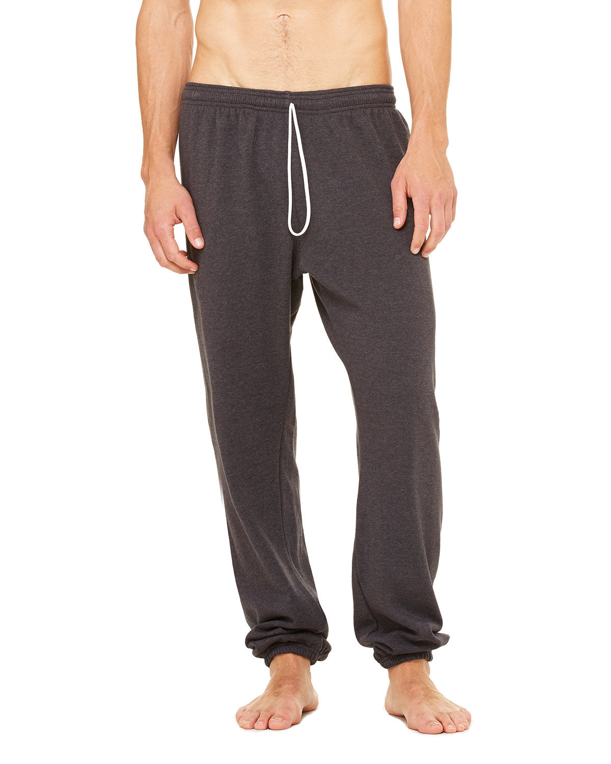Bella + Canvas Unisex Sponge Fleece Long Scrunch Pant - Front