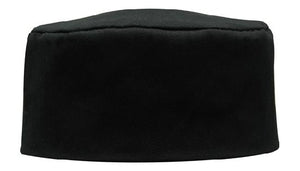 Poly-Cotton Chef's Cap - Black