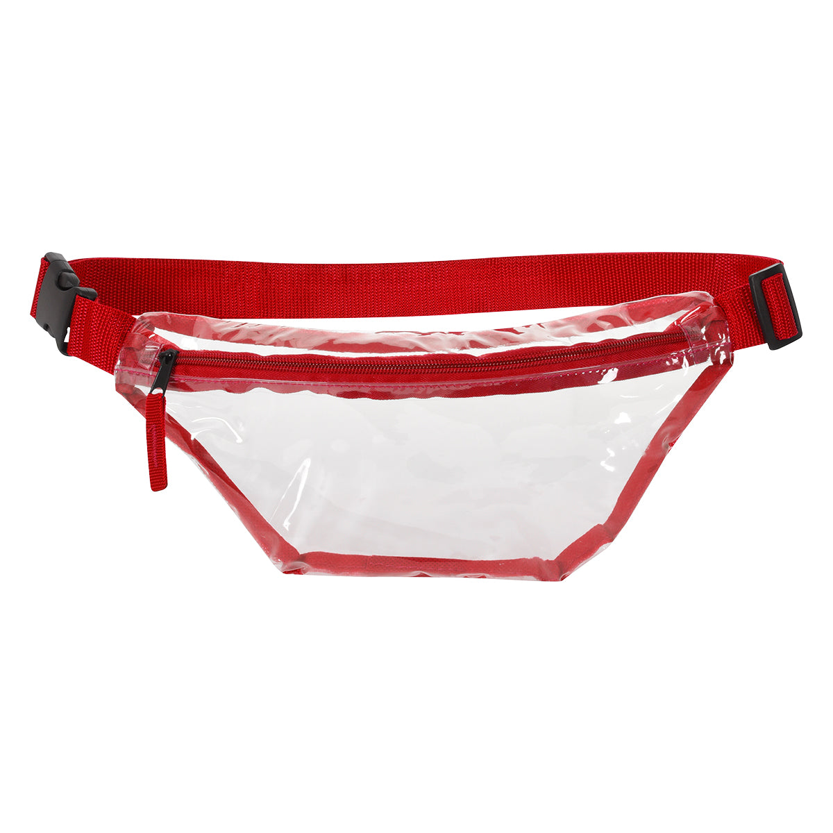 Clear Choice Fanny Pack - Clear With Red