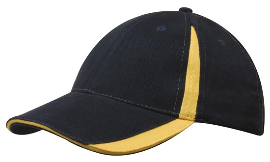 6 Panel BHC Cap with Inserts On Peak & Crown