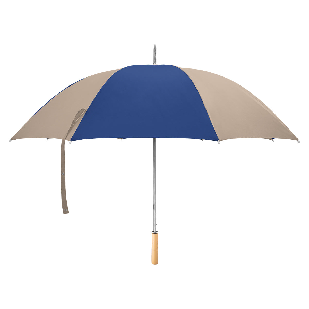 60" Arc Golf Umbrella - Khaki With Nav