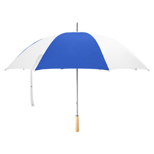 60" Arc Golf Umbrella - White With Blue