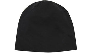 Cotton Beanie - Black