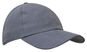 6 Panel Semi-Structured Tactel Cap - Gray