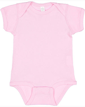 Rabbit Skins Infant Baby Rib Bodysuit - Pink