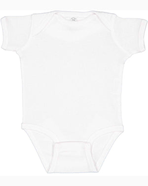 Rabbit Skins Infant Baby Rib Bodysuit - White