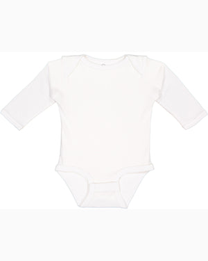 Rabbit Skins Infant Long-Sleeve Bodysuit - White