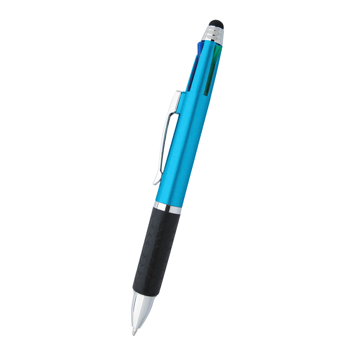 4-In-1 Pen With Stylus - Metallic Blue