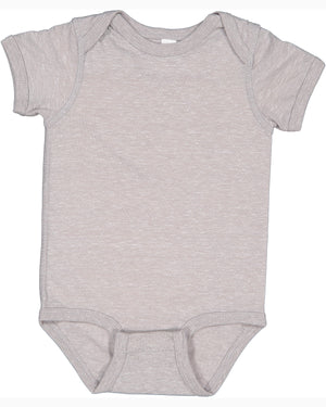 Rabbit Skins Infant Harborside Melange Jersey Bodysuit - Grey Melange