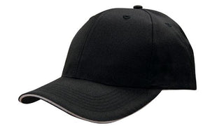 6 Panel Cap Breathable P-Twill with Sandwich - Custom Embroidered -