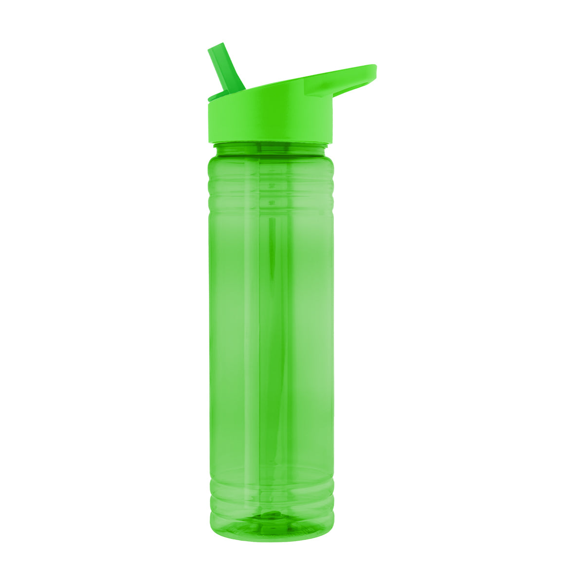 24 Oz. Ricky rPET Bottle - Translucent Green