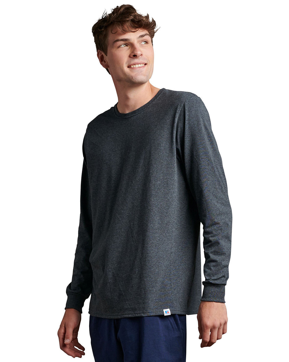 Unisex Essential Performance Long-Sleeve T-Shirt - Black Heather